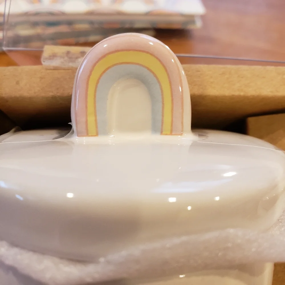 Rae Dunn Small Rainbow Knob Canister Set - Picture 4 of 8